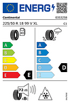 Зимна гума CONTINENTAL 225/50 R18 99V TL ContiWinterContact TS 830 P SSR  XL  *