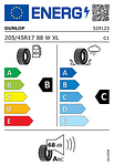 Лятна гума DUNLOP 205/45 R17 88W TL SP SPORT MAXX RT XL  FP  *