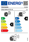 Лятна гума YOKOHAMA 265/30 R19 93W TL ADVAN FLEVA V701 XL