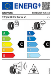 Всесезонна гума GRIPMAX 225/45 R19 96W TL SureGrip A/S XL