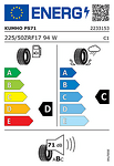 Лятна гума KUMHO 225/50 R17 94W TL Ecsta PS71 XRP  FP