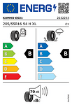 Лятна гума KUMHO 205/55 R16 94H TL EcoWing ES31 XL