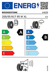 Лятна гума BRIDGESTONE 205/55 R17 95W TL Turanza T005 XL  *