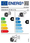 Лятна гума CONTINENTAL 205/55 R16 94V TL ECO 6 XL