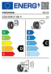 Лятна гума YOKOHAMA 225/35 R17 86Y TL SDrive AS01 XL  FP