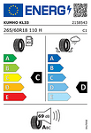 Лятна гума KUMHO 265/60 R18 110H TL CRUGEN PREMIUM SUV KL33