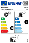 Лятна гума YOKOHAMA 215/40 R17 83W TL ADVAN NEOVA AD08RS  COMPETITION ONLY