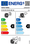 Лятна гума TOYO 215/45 R18 89W TL PROXES R51A