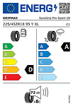 Лятна гума GRIPMAX 225/45 R18 95Y TL SUREGRIP PRO SPORT XL