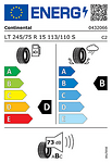 Лятна гума CONTINENTAL 245/75 R15 113S TL ContiCrossContact ATR FP LRD FR 8PR