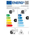 Зимна гума VREDESTEIN 285/40 R22 110W TL Wintrac Pro+ XL