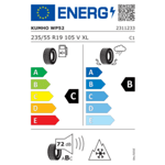 Зимна гума KUMHO 235/55 R19 105V TL WP52 XL
