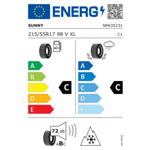 Зимна гума SUNNY 215/55 R17 98V TL NW211 XL