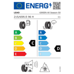 Всесезонна гума LEAO 215/65 R15 96H TL iGreen All Season