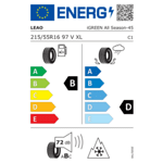 Всесезонна гума LEAO 215/55 R16 97V TL iGreen All Season XL