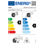 Всесезонна гума LEAO 205/50 R17 93V TL iGreen All Season XL