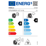 Зимна гума PIRELLI 275/55 R20 117V TL SCORPION WINTER XL LR