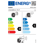 Лятна гума SUNNY 155/80 R13 79T TL NP226