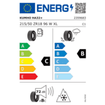 Всесезонна гума KUMHO 215/50 R18 96W TL Solus 4S HA32+ XL