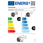 Лятна гума CONTINENTAL 255/65 R18 115H TL ContiCrossContact LX2 XL FP EVc