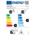 Зимна гума YOKOHAMA 165/60 R15 77T TL W.drive V903