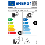 Зимна гума GENERAL 265/70 R17 121S TL GRABBER AT3 FP