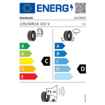 Лятна гума HANKOOK 235/60 R18 103V TL Dynapro HP2 RA33