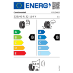 Лятна гума CONTINENTAL 325/40 R22 114Y TL EcoContact 6 FP MO|EVc Q