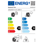 Зимна гума GENERAL 255/65 R16 109H TL GRABBER AT3