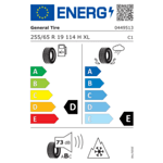 Зимна гума GENERAL 255/65 R19 114H TL Grabber AT3 XL