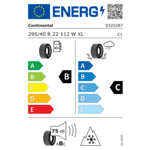 Зимна гума CONTINENTAL 295/40 R22 112W TL WinterContact TS 860 S XL FP