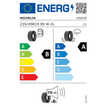 Лятна гума MICHELIN 235/45 R19 99W TL Primacy 5 XL EV