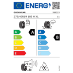 Всесезонна гума GOODYEAR 275/40 R19 105H TL Vector 4Seasons Gen-3 XL EV