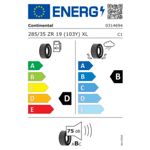 Лятна гума CONTINENTAL 285/35 R19 103(Y) TL ContiSportContact 6 XL FP *|EVc