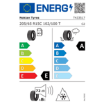 Всесезонна гума NOKIAN 205/65 R15 100T TL SeasonProof C1