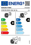 Лятна гума NOKIAN 235/50 R20 104W TL POWERPROOF 1 XL