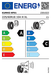 Лятна гума KUMHO 225/60 R18 104H TL Crugen HP91 XL