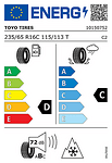 Всесезонна гума TOYO 235/65 R16 115T TL CELSIUS CARGO