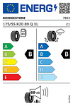 Лятна гума BRIDGESTONE 175/55 R20 89Q TL ECOPIA EP500 XL  *