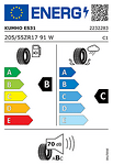 Лятна гума KUMHO 205/55 R17 91W TL EcoWing ES31