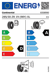 Лятна гума CONTINENTAL 285/30 R19 98Y TL ContiSportContact 5P XL  FP  MO