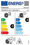Всесезонна гума CONTINENTAL 195/65 R16 104T TL VanContact 4Season