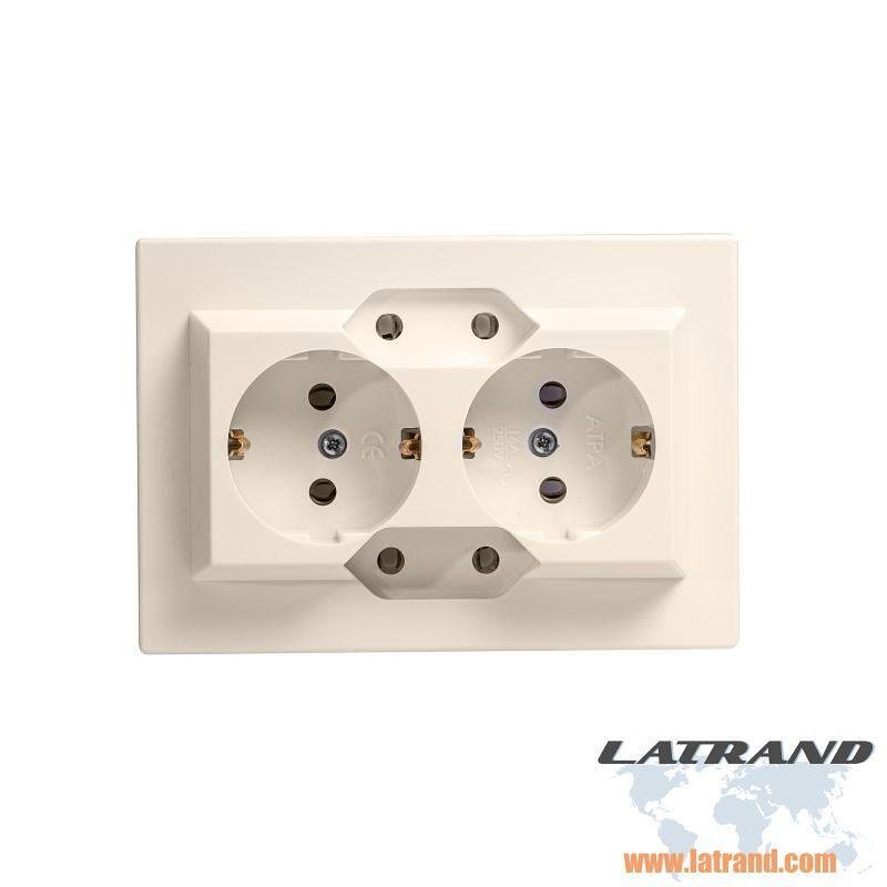 Contact quadruple Carré Crème Atra - 5404