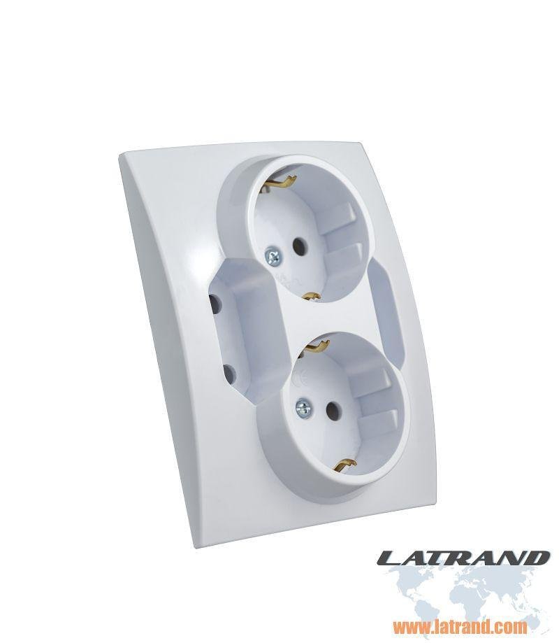 Contact quadruple Carré Blanc Atra - 5401