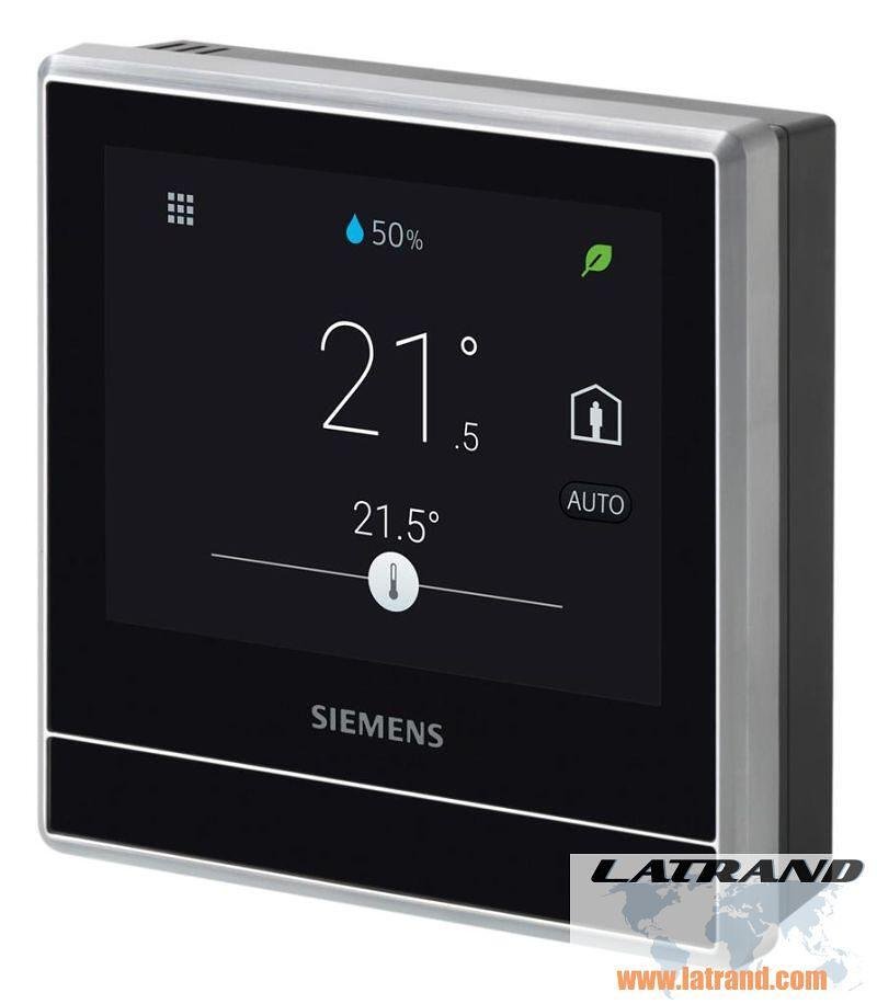 SMART Wireless Thermostat for heating 0…50 °C with LCD touch color display + mobile application, Siemens - RDS110.R