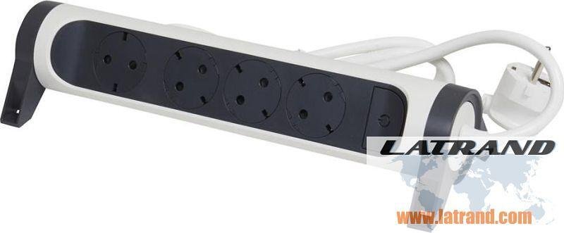 Distribuidores BLANCO 4x2P+E con cable 1.5 metros / 1.5mm² Premium NEW Legrand 694529
