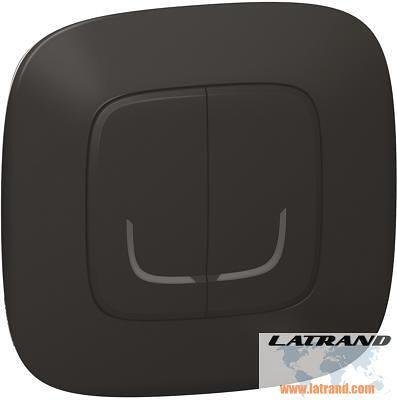 Reihenschalter DRAHTLOS Smart Valena Allure Schwarz mit Rahmen Legrand mit Netatmo - 752887