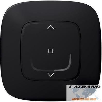 Ключ за щори БЕЗжичен Smart Valena Allure Черно с рамка Legrand с Netatmo - 752891