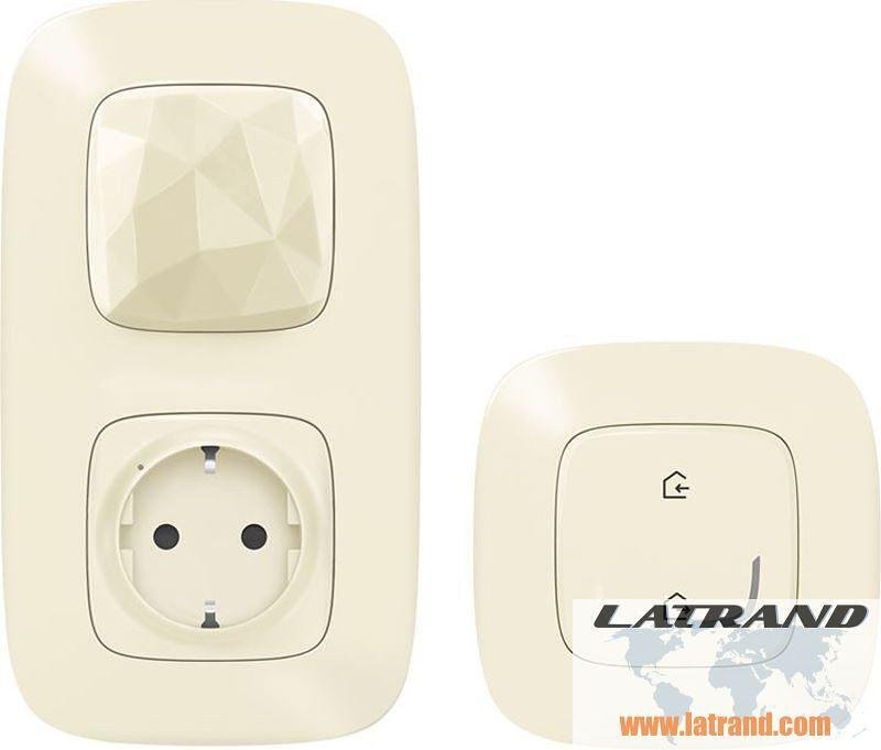 Стартов пакет Smart Valena Allure Крем (Свързан контакт с Gateway + Master ключ безжичен) с рамки Legrand с Netatmo - 752696