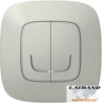 Сериен ключ БЕЗжичен Smart Valena Allure Алуминий с рамка Legrand с Netatmo - 752787